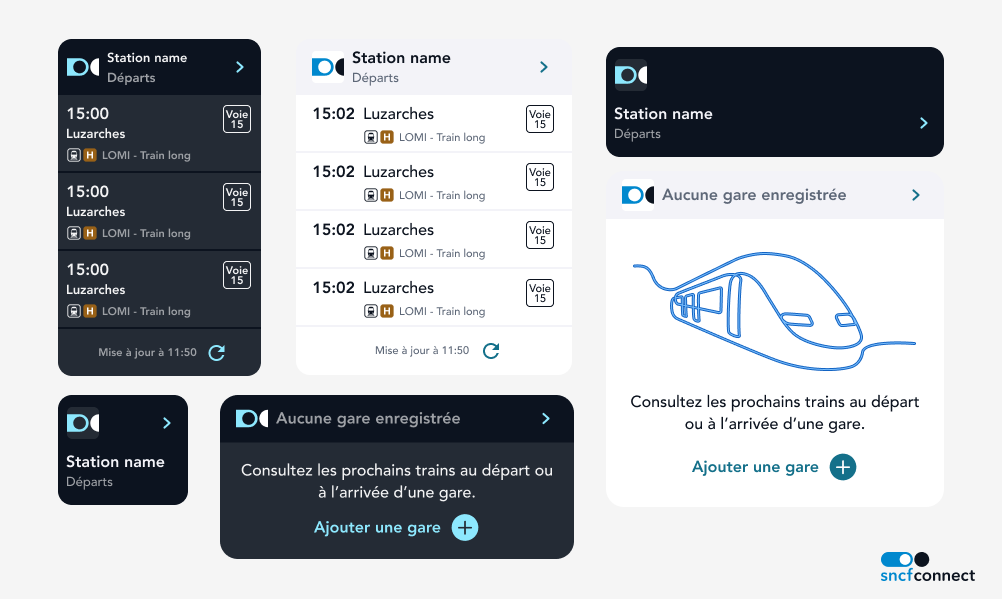 My journey on developing widgets for the French national railway app